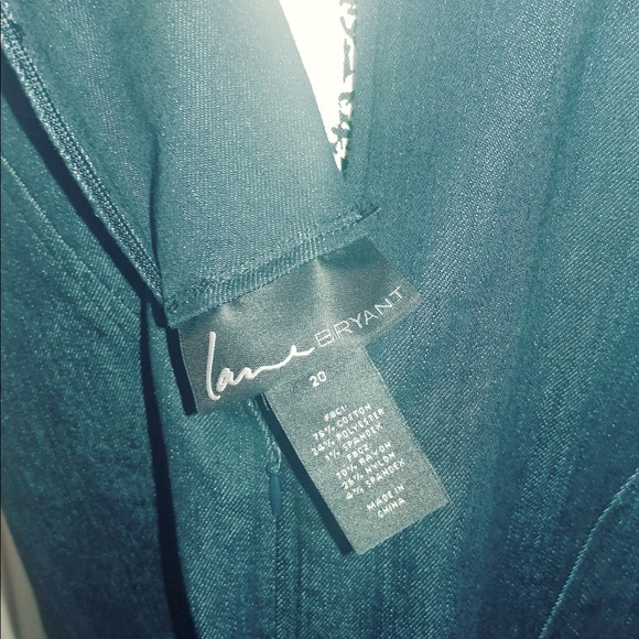 Lane Bryant Denim and Black Dress - Picture 2 of 2